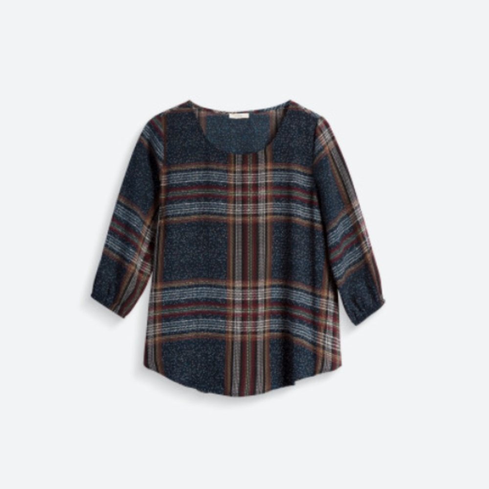 ALDAMA SCOOP NECK BLOUSE